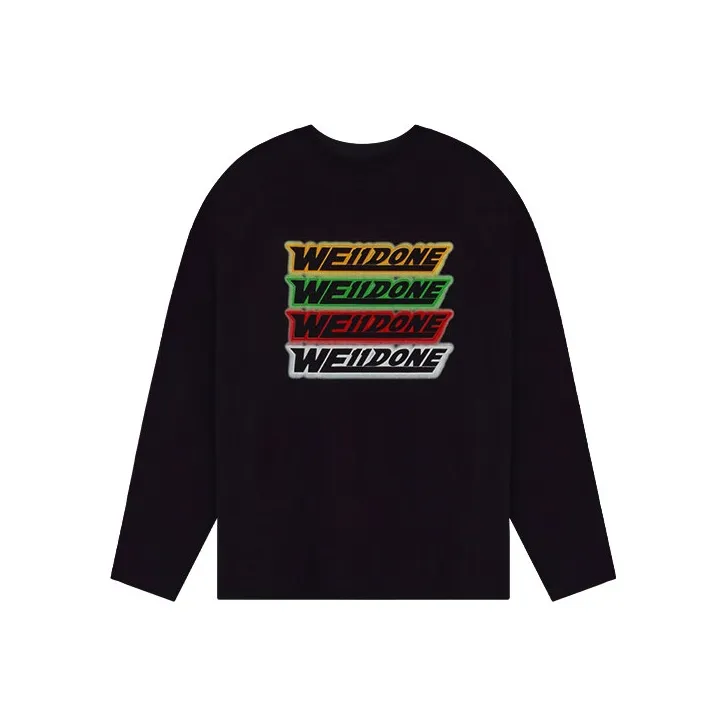 WE11DONE T Shirts Unisex Black-0
