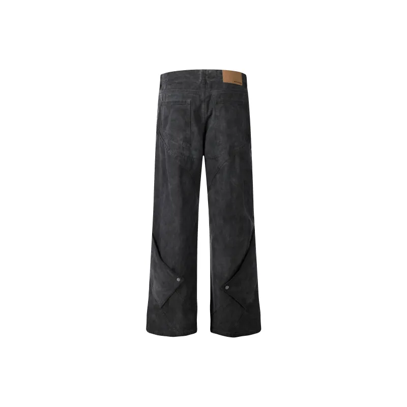YINLEI Jeans Unisex Gray-1