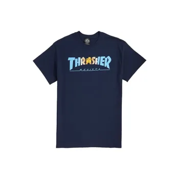 Thrasher T Shirt US Version Unisex Dark Blue