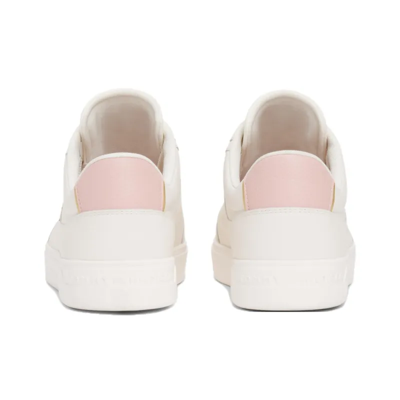 Tommy Hilfiger TH Monogram Low Top Tennis Shoes Women's White-4