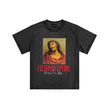 False Perception T Shirts Unisex Black