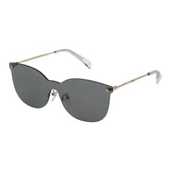 TAOSIXIONG Metal Irregular Shape Sunglasses Women's Gold