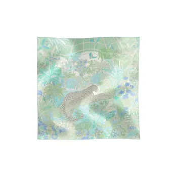 CARTIER Silk Scarves Unisex Green