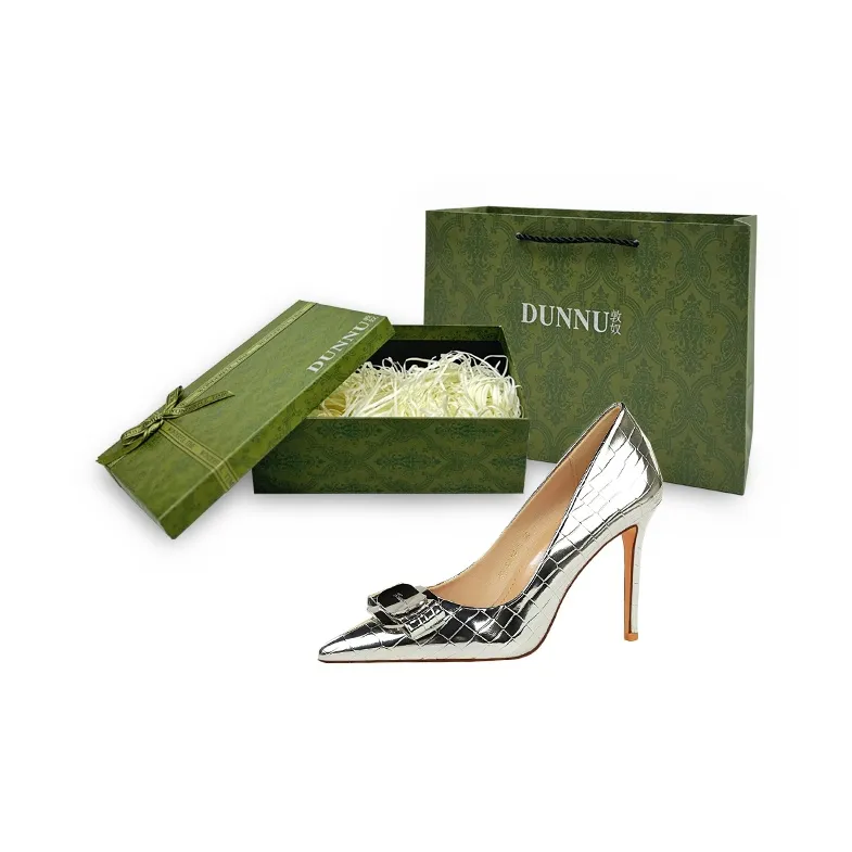 Dunnu Slim Heel High Heels 10CM Women's-21