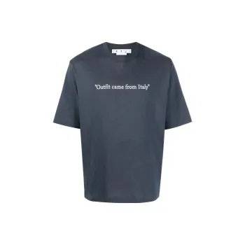 OFF WHITE 'Outfit Came From Italy' Print T Shirt