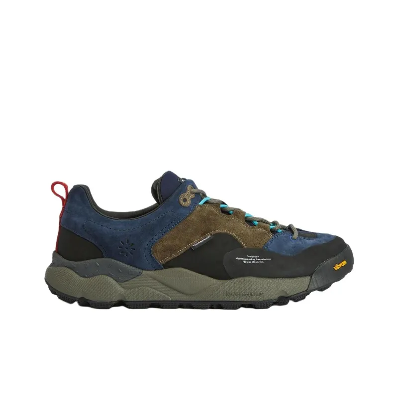 FLOWER MOUNTAIN x BARBOUR Back Country Uni Low Top Casual Shoes Unisex Marine Blue-1