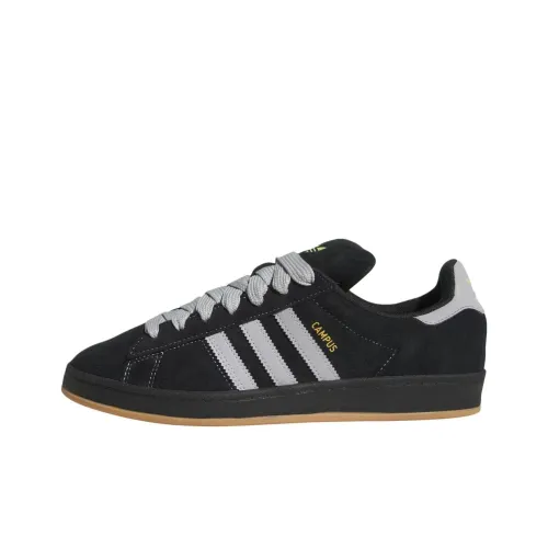 Adidas Originals Campus 90s Anti Slip Wear Resistant Low Top Skateboard Shoes Unisex Black