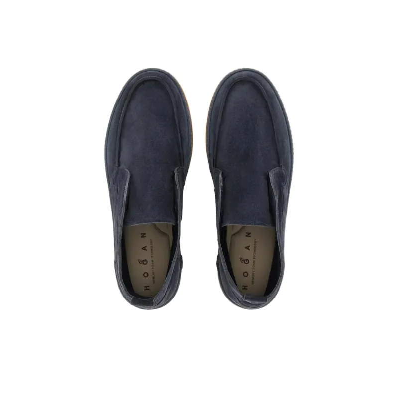 HOGAN H683 Ankle Boots Men's Blue-4