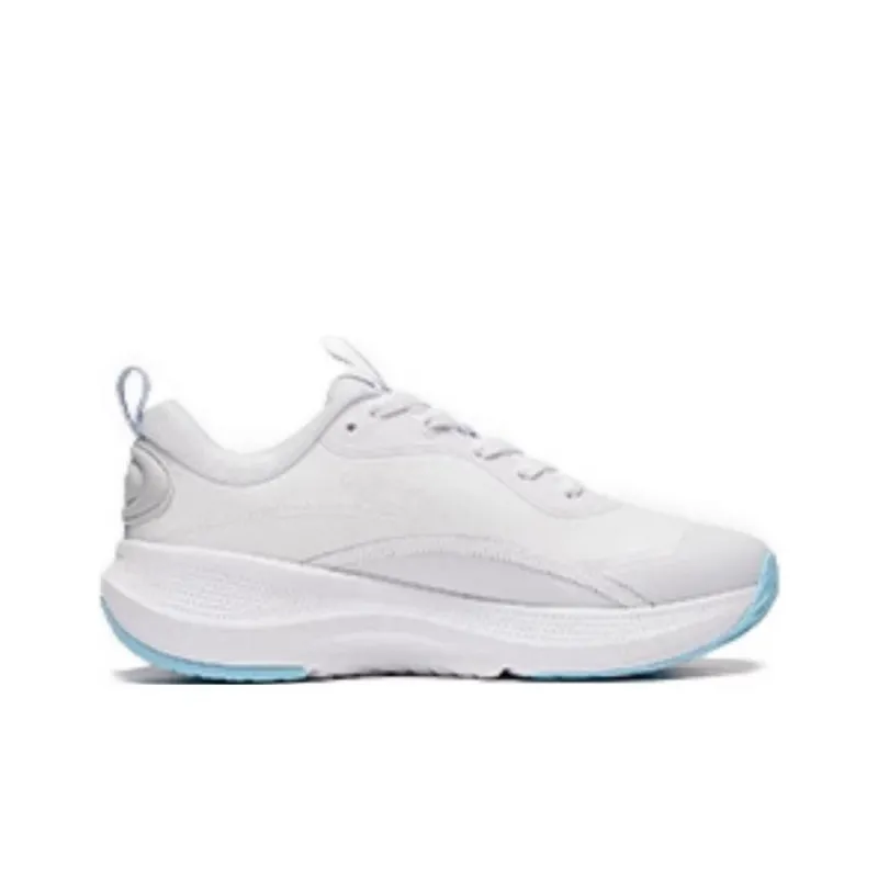 LiNing Soft Anti-Slip Wear-Resistant Low-Top Casual Shoes Women's White Blue-1