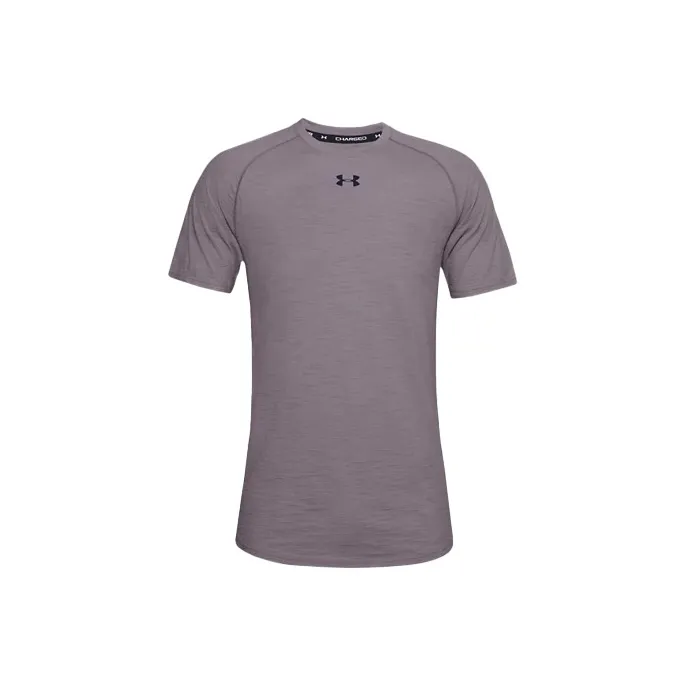 Under Armour T Shirt Men's Lead Gray Purple-0