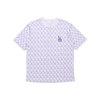 MLB Los Angeles Dodgers Set in Sleeve T Shirt Unisex White