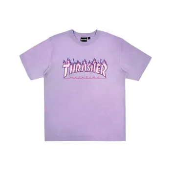 Thrasher FW21 T Shirt Japan Version Unisex Light Purple