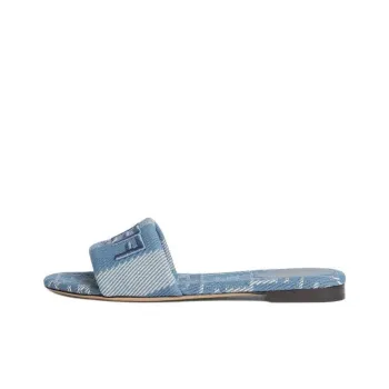 FENDI Sunshine Slide Slippers Women's Light Blue