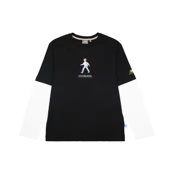 New Balance x ZERO PER ZERO Set in Sleeve T Shirt Unisex Black