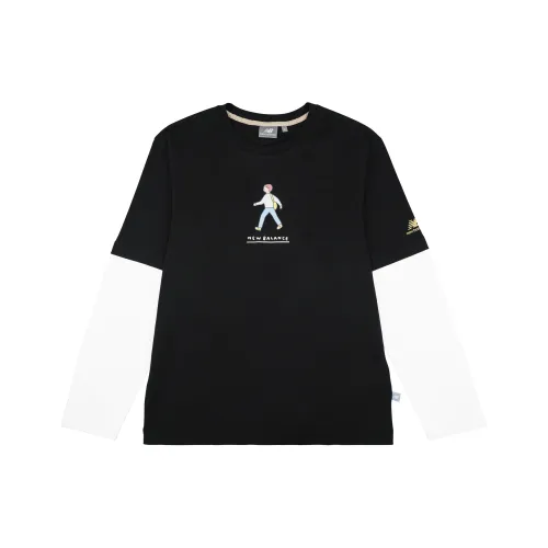 New Balance x ZERO PER ZERO Set in Sleeve T Shirt Unisex Black