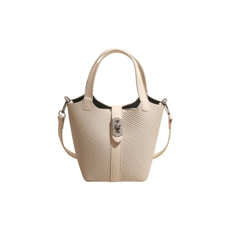Yalu PU Bucket Bag, Shoulder Bag, Crossbody Bag, Handbag Regular Women's Black/Brown/Khaki/White-22