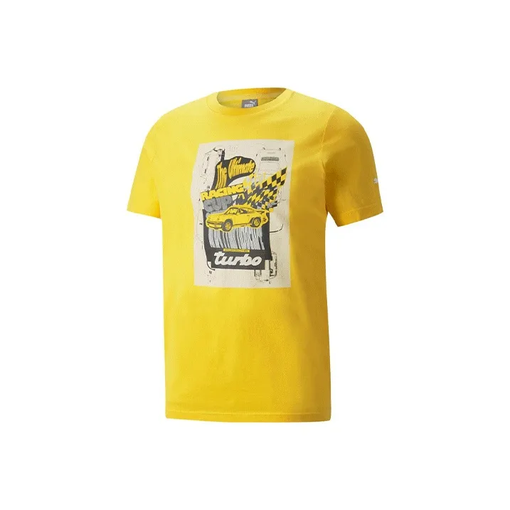 PUMA T Shirts Men Yellow-0