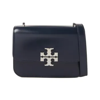 TORY BURCH Leather Shoulder Bag Small Size Women's Marine Blue