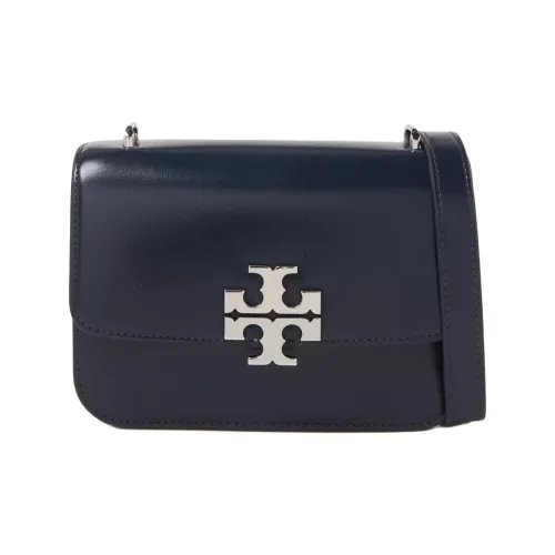 TORY BURCH Leather Shoulder Bag Small Size Women's Marine Blue