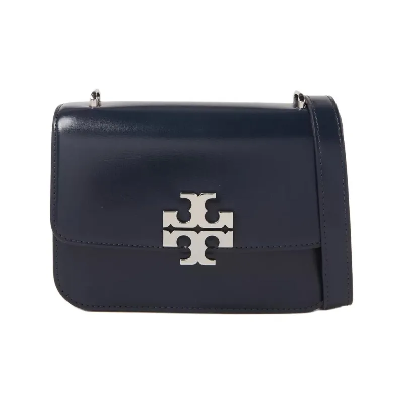 TORY BURCH Leather Shoulder Bag Small Size Women's Marine Blue-0
