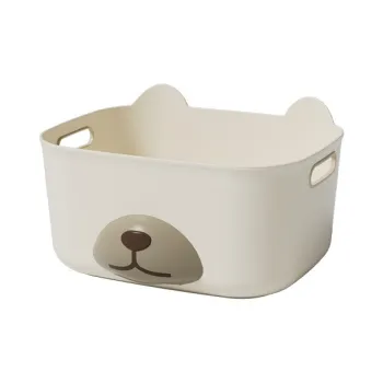 JINGLINGLONG Desktop Storage Box Panda Storage Cartoon Storage Basket Dormitory Storage Box Cosmetics