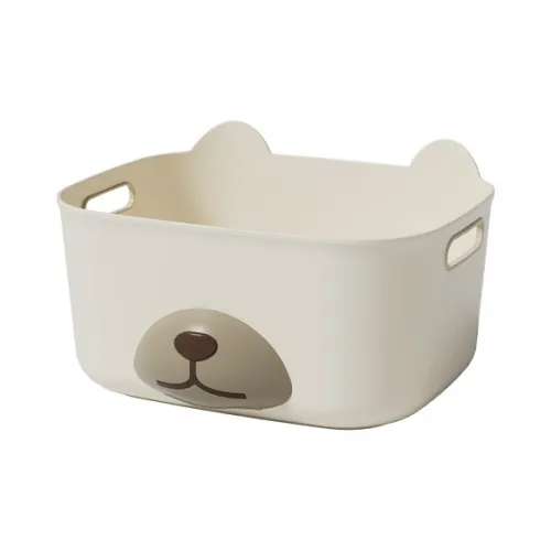 JINGLINGLONG Desktop Storage Box Panda Storage Cartoon Storage Basket Dormitory Storage Box Cosmetics