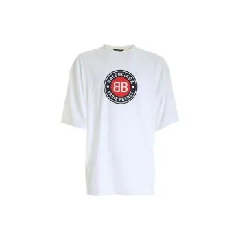 Balenciaga T Shirt Loose Fit Style Men's White