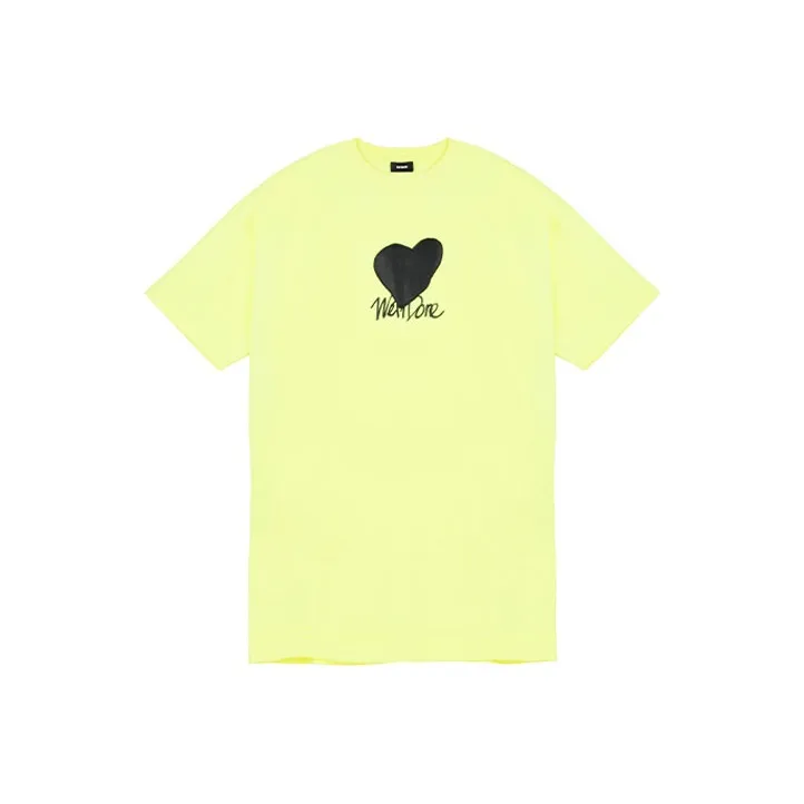 WE11DONE T Shirts Unisex Neon Yellow-0