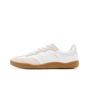 QIAODAN Abrasion Resistant Slip Resistant Low Top Skateboard Shoes Men's Jordan White Light Gray
