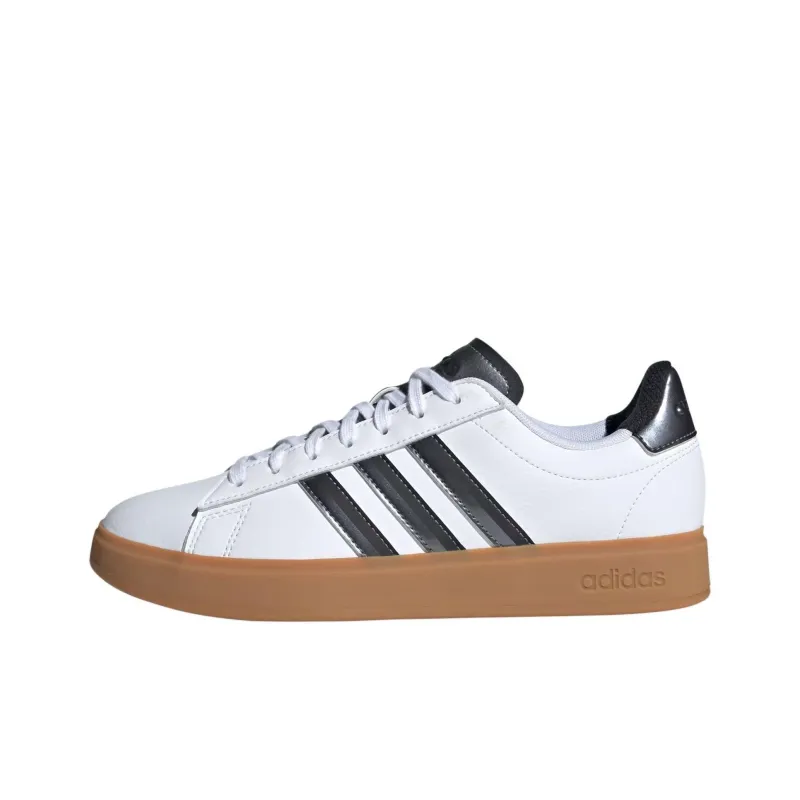 Adidas GRAND COURT 2.0 Abrasion Resistant Slip Resistant Low Top Skateboard Shoes Women's Black White-0