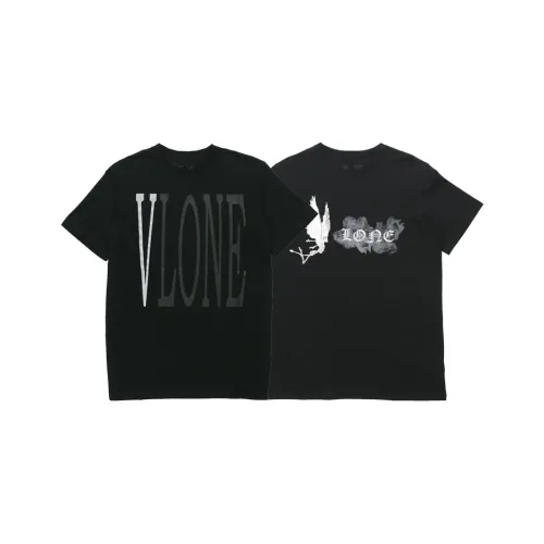 VLONE Big Logo Series T Shirt Unisex 2 Pack Black