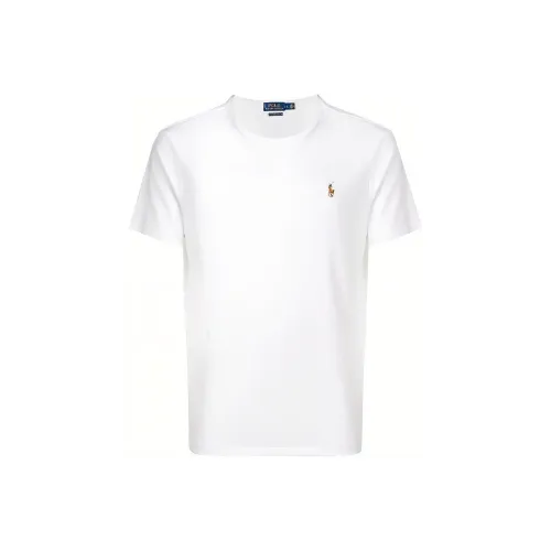 Polo Ralph Lauren Logo Embroidered Crewneck T Shirt