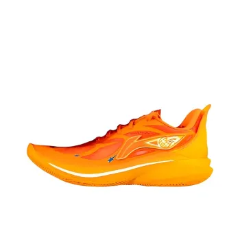 LiNing SONIC 12 PE Version Cushioning Wear Resistant Low Top Basketball Shoes Men's Orange