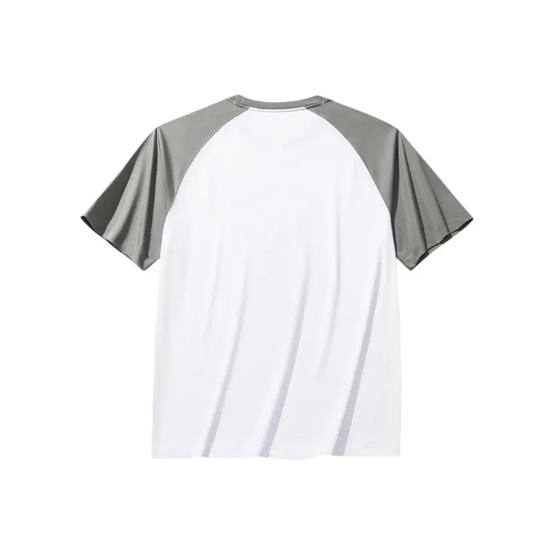 CHAOJIANTA T Shirt Men's Snowflake White/Cosmic Gray-1