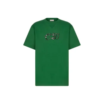 Kenny Zhang X DIOR Quarterly New Products T-Shirts Men Green