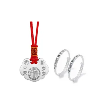 CHINA GOLD 999 Fine Silver Necklaces Kids'