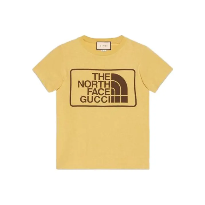 The North Face X GUCCI X The North Face T Shirts Men Yellow-0
