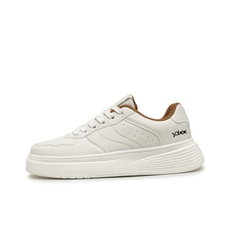 Yalu Preferred Slip Resistant Water Resistant Height Increasing Low Top Skateboard Shoes Men's-5