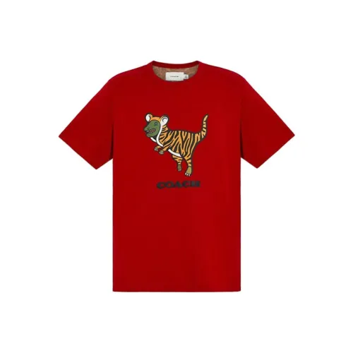 COACH T-Shirts Men Red