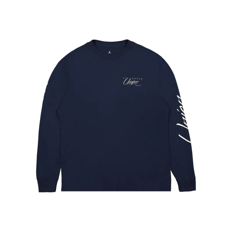 Union X Jordan X UNION T Shirts Unisex Dark Blue-0
