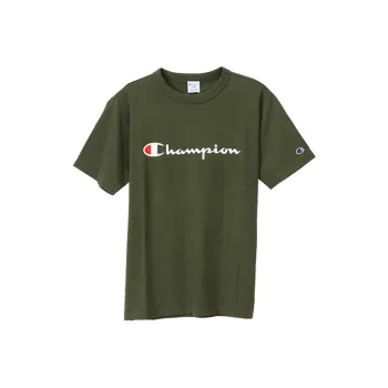 Champion T Shirt Japan Version Unisex Army Green
