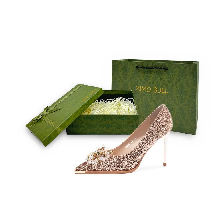XIMO BULL Slim Heel High Heels Women's-45