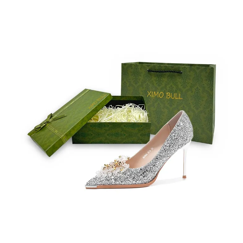 XIMO BULL Slim Heel High Heels Women's-57