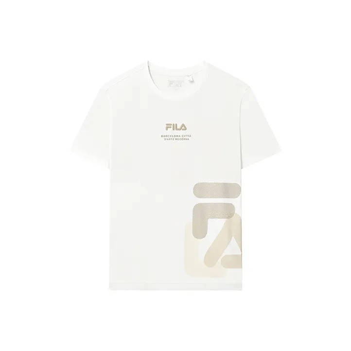 FILA T Shirts Men Cloud White-0