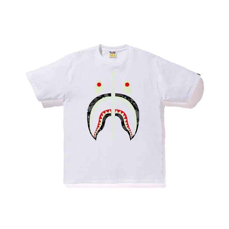 A BATHING APE Space Camo Front Shark Tee-1