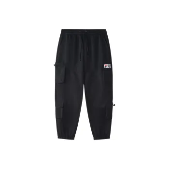 FILA FUSION x ROUND TWO Knitted Sports Pants Men's Black