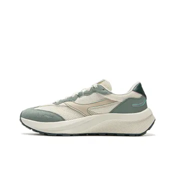 LiNing Honor M500 Cushioning, Slip Resistant, Abrasion Resistant Support Low Top Casual Shoes Men's Beige Green