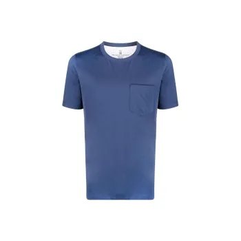 Brunello Cucinelli Short Sleeved Crewneck T Shirt