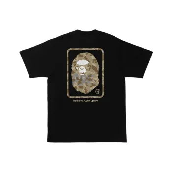 A BATHING APE Sand Camo Mad Face Tee