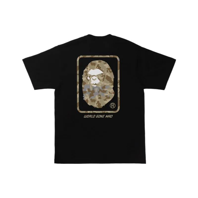 Bape Sand Camo Mad Face Tee-0